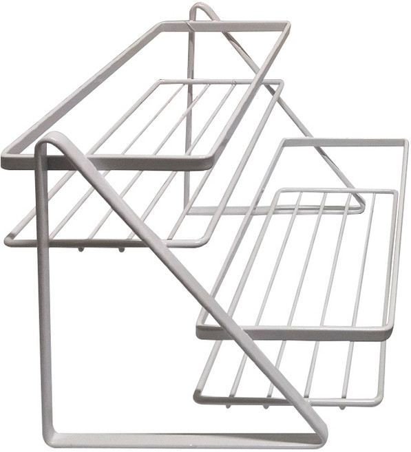 하코야 키친 2단 조미료 스탠드 YS-20552P, 화이트, 1개