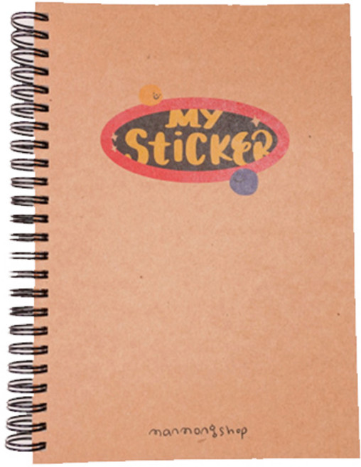 크라프트 스티커북 A5, my sticker, 1개