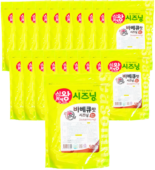 식자재왕 바베큐맛 시즈닝 분말, 500g, 20개