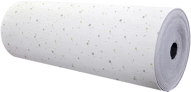 데코리아 입체 엠보 실크 그린트리 단열벽지, 실크그린트리