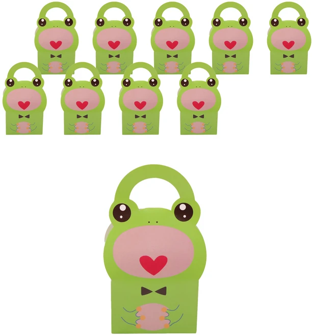 개구리 손잡이 선물상자, 혼합색상, 10개 - 쿠팡