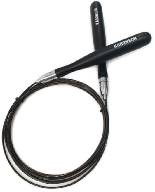 카론슨 프리미엄 초고속 와이어 줄넘기, 제트 블랙, 1개