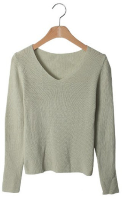 니프리 기본 V넥 니트 NT2838K13