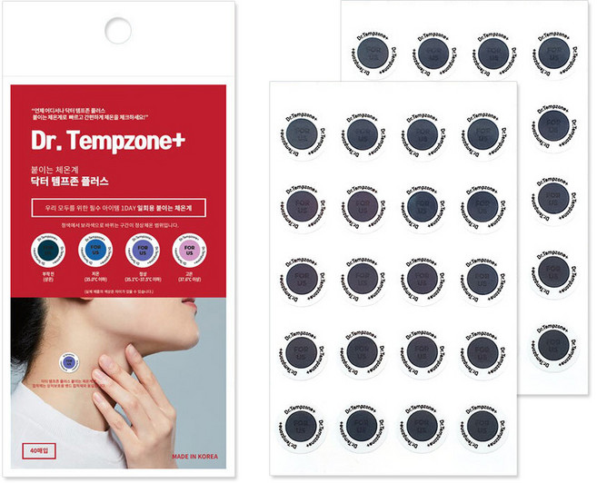 닥터템프존 플러스 체온 스티커 40p, 1개