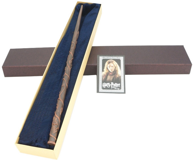 哈利波特 收藏用魔杖 + 盒子 + 照片 妙麗 角色扮演 派對用品, 混合顏色, 1套
