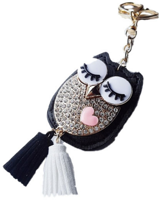 더드림 부엉이 태슬 키홀더, 블랙