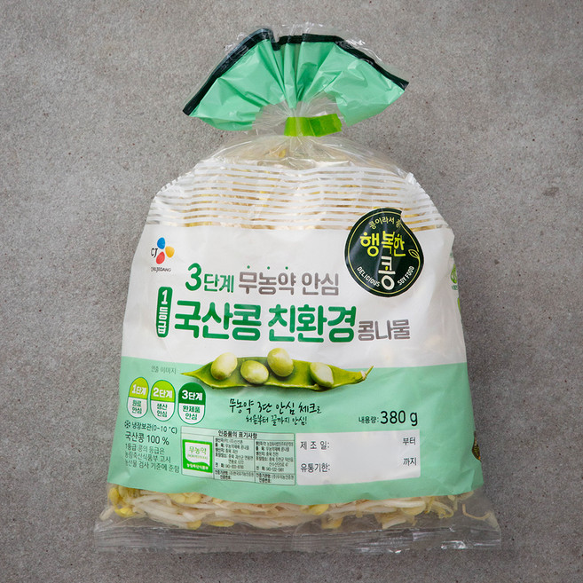 행복한콩 깨끗한콩나물, 380g, 1개