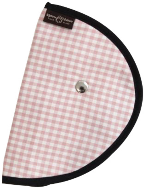 꿈꾸는두부 유아용 카시트 안전벨트 가드, 심플체크핑크, 1개