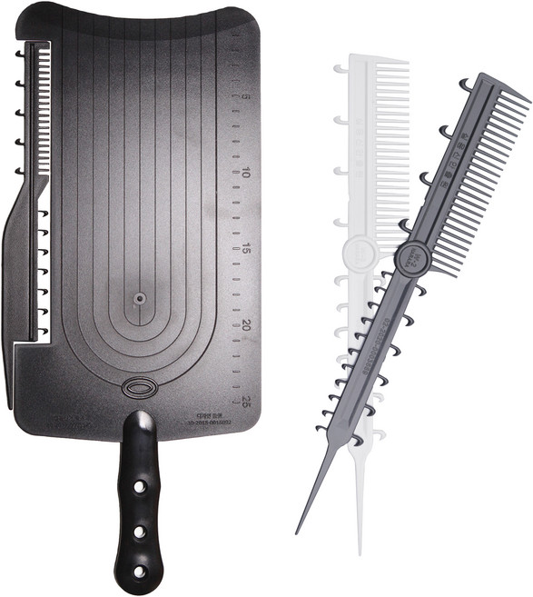 본뷰티컴퍼니 나라라 위빙빗 특수 염색 도구 W2위빙콤 + W3위빙콤 + 날아라 컬러 보드 컬러 마스터 하프 세트, 혼합색상, 1세트