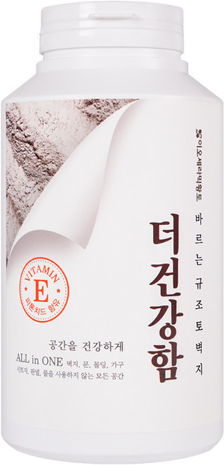 이오세라믹황토 더건강함 바르는 규조토 벽지, 아이보리, 1kg, 1개
