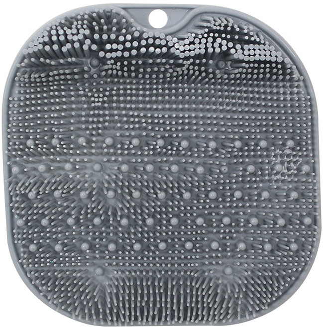 아이홈 풋브러쉬 발세척 매트 25 x 25cm, 그레이, 1개