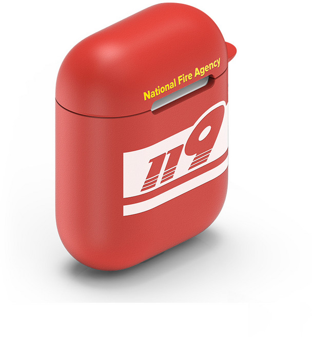 플래나 긴급출동 시리즈 에어팟 1/2세대 TPU 케이스, 소방 119, 1개