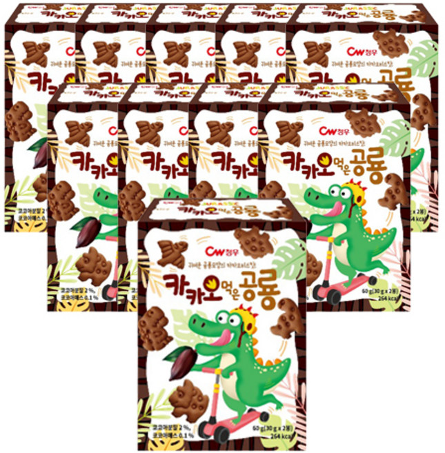 청우 카카오 먹은 공룡, 60g, 10개