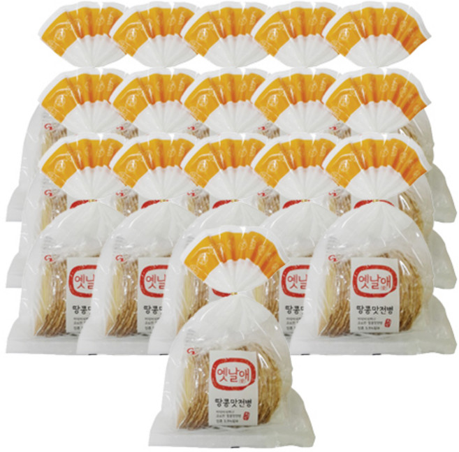 청우식품 옛날애 땅콩 전병, 250g, 16개