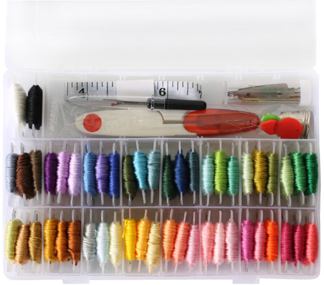 모핸 십자수실 기본 세트 3025, 혼합색상, 1세트