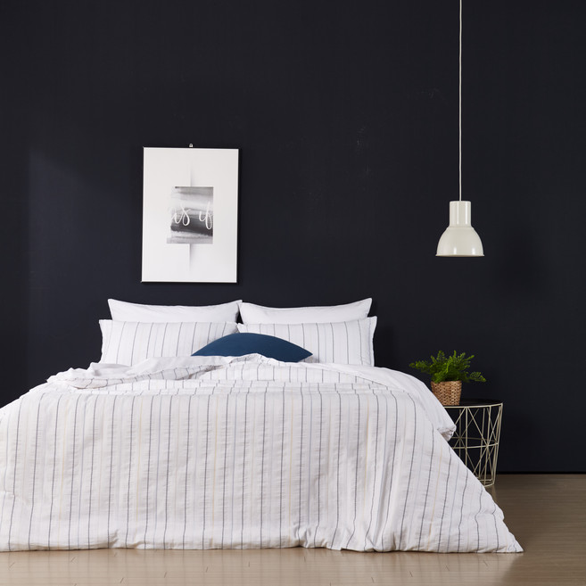 구스앤홈 브루클린 이불커버, 화이트