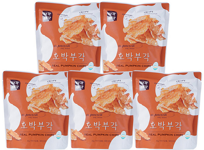 티각태각 호박부각, 30g, 5개