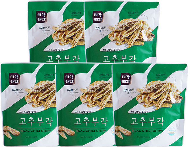 티각태각 고추부각, 30g, 5개