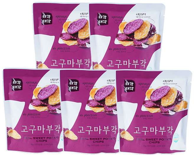 티각태각 고구마부각, 30g, 5개