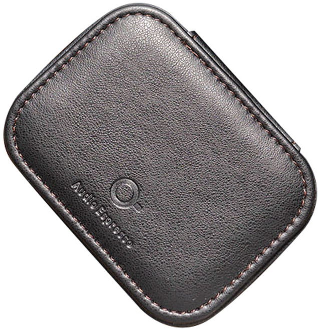 오디오에스프레소 프리미엄 가죽 이어폰 케이스 자메이카 스몰, 블랙