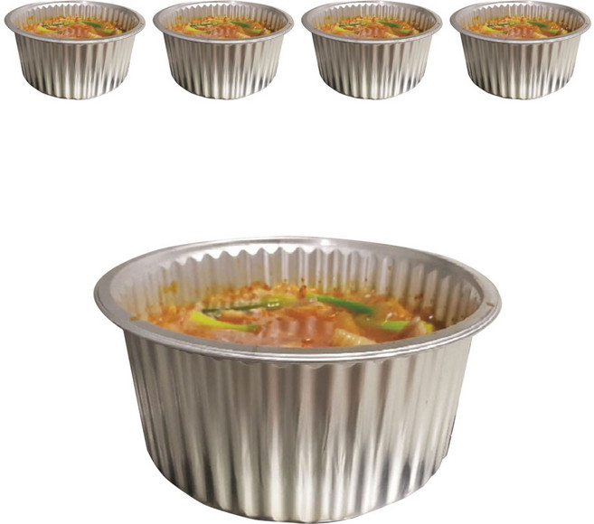 한라비 일회용 알루미늄 냄비 일반형 KJ-250 L, 5개, 1세트