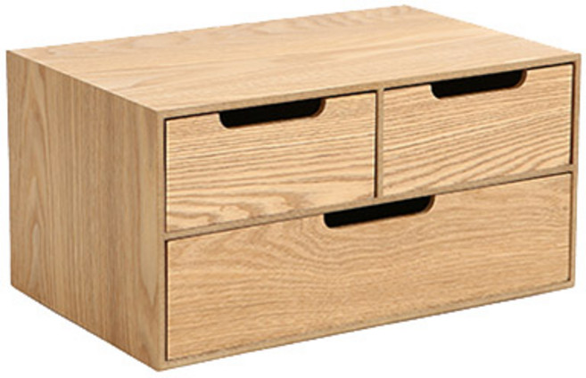 에라토 우딘 주방 미니 수납함 2단, 혼합색상, 1개