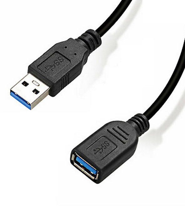 퀄리티어슈런스 고급형 USB 3.0 연장 케이블 블랙, 1개, 3m