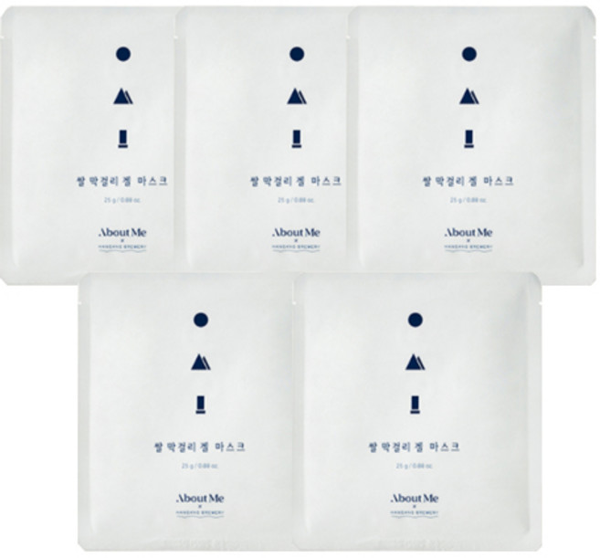 어바웃미 쌀 막걸리 겔 마스크, 5개입, 1개