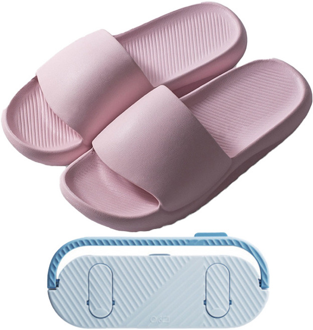 파메라 파스텔톤 욕실 슬리퍼 타입3 T145 + 슬리퍼 거치대 블루, 1개