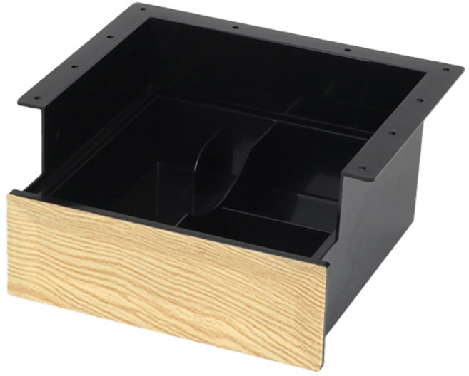 도리퍼니처 ABS 서랍식 테이블 수저통, 내추럴, 1개