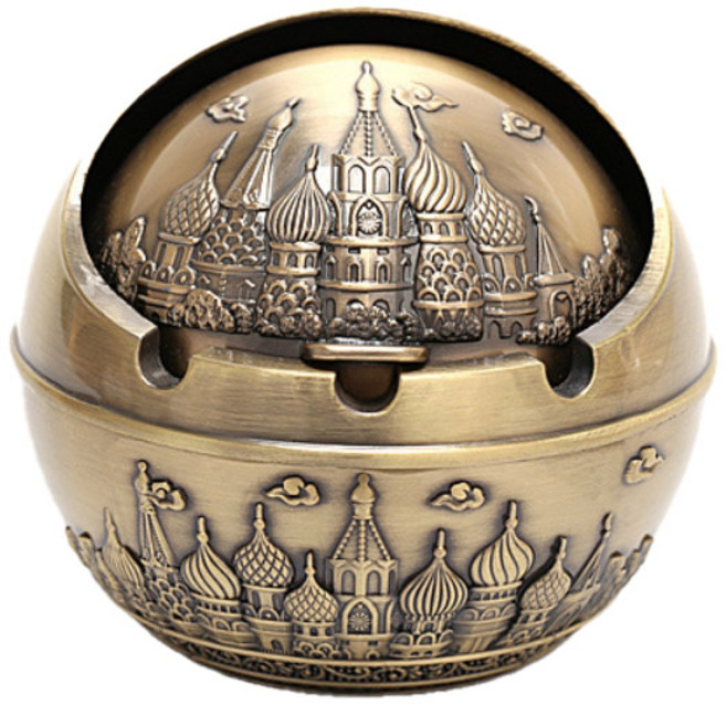 All Nine復古金屬菸灰缸 S, A-金色, 1個