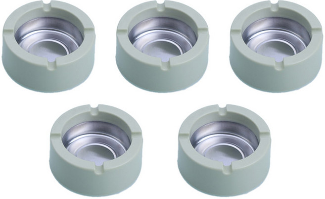 올나인 부드러운 컬러 재떨이 원형, 그린, 5개