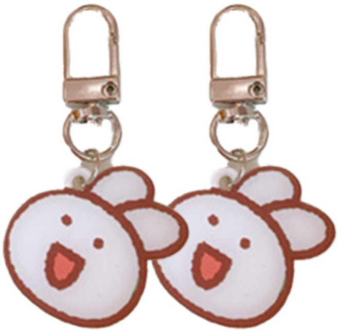 파라다이소 귀염뽀짝 일러스트 아크릴 키링, 10, 2개