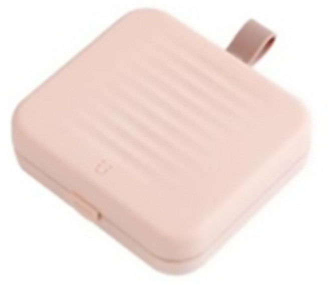 주앤지 휴대용 자석 반짇고리 실 바느질함 세트, 핑크, 1세트