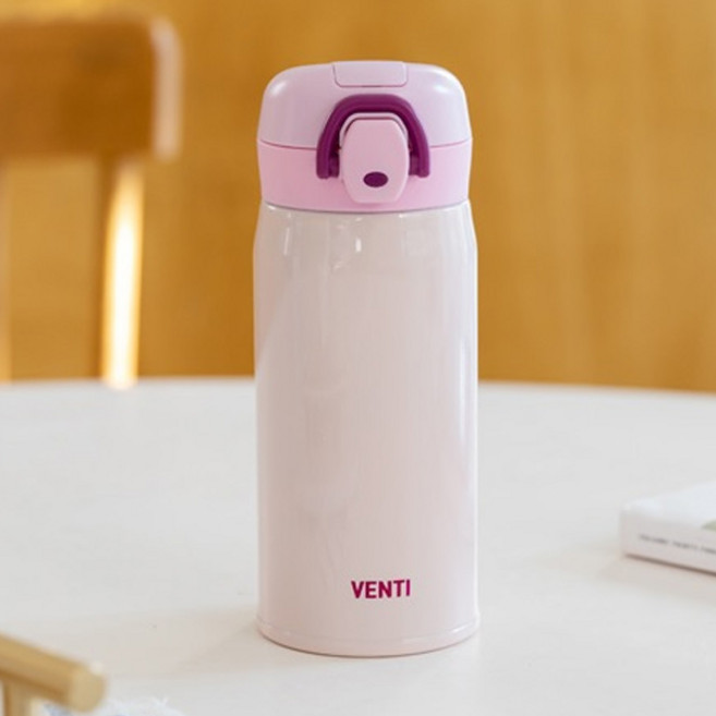 Venti Fit 兒童保溫保冷隨行杯, 亮粉色, 350ml