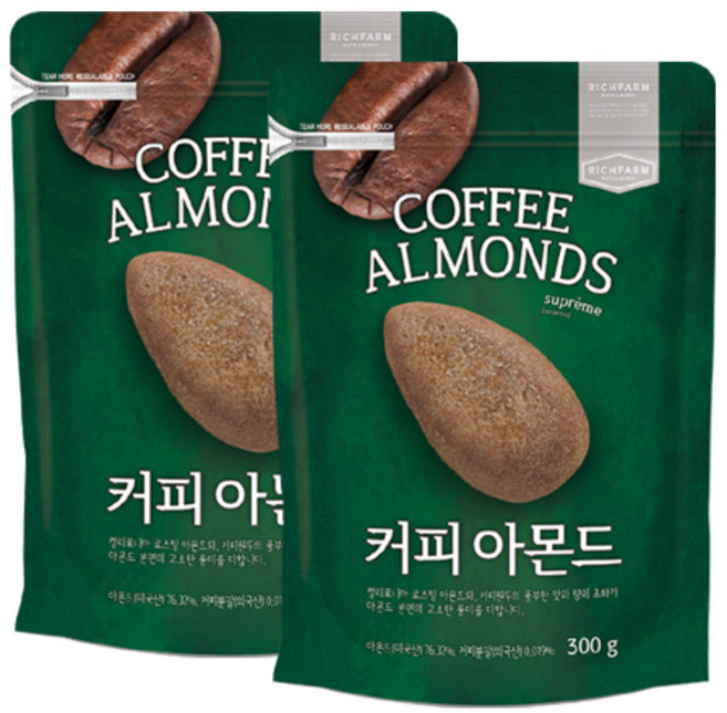 리치팜너트 커피아몬드, 300g, 2개