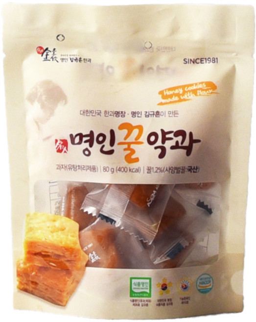 김규흔한과 명인 꿀약과, 1개, 80g
