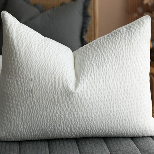 헬로우슬립 솔리드 시어서커 베개커버