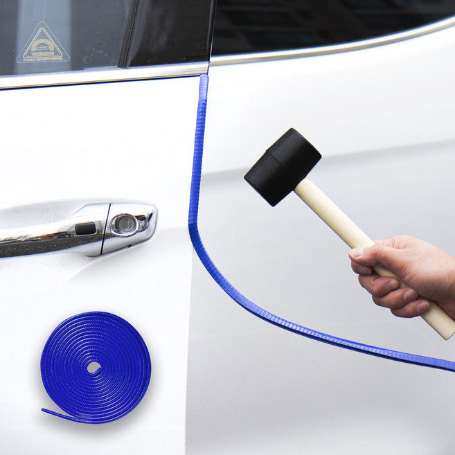나만의차 엣지 쉴드 문콕방지 도어 몰딩 + 고무망치, Blue, 1세트