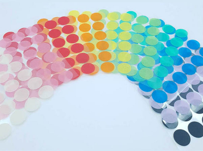 유로셀 컬러 원형 마스킹테이프 10종, 1세트