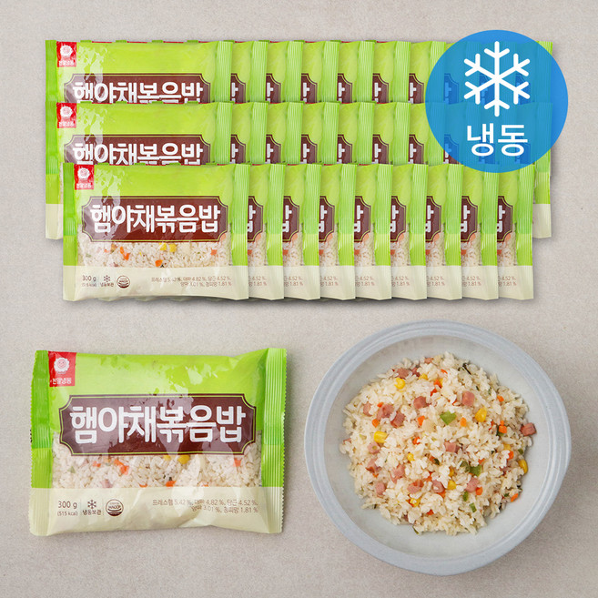 천일식품 햄야채볶음밥 (냉동), 300g, 30개