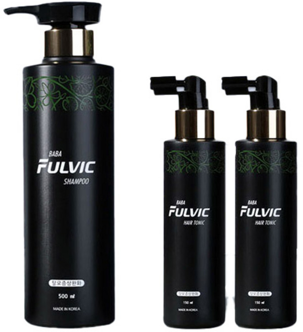 바바풀빅 풀빅산 탈모완화 샴푸 500ml + 토닉 150ml x 2p 세트 로즈마리향, 1개