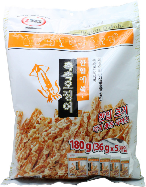 촉촉오징어 5p, 1개, 180g