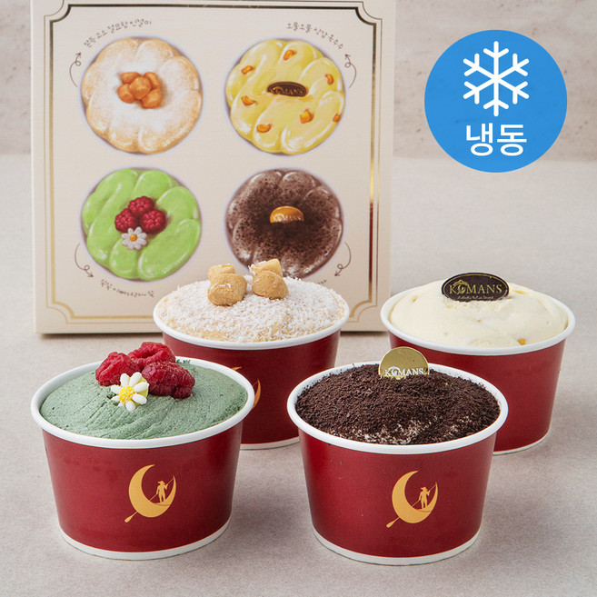 코만스 뉴트로팩 티라미수 컵케이크 세트 (냉동), 120g, 4개입, 1세트