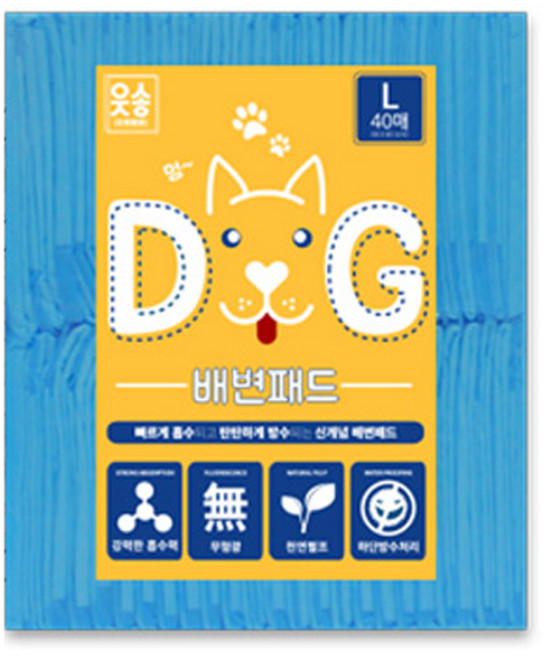 일상잡화 프리미엄 애견 배변패드, 40개입, 1개