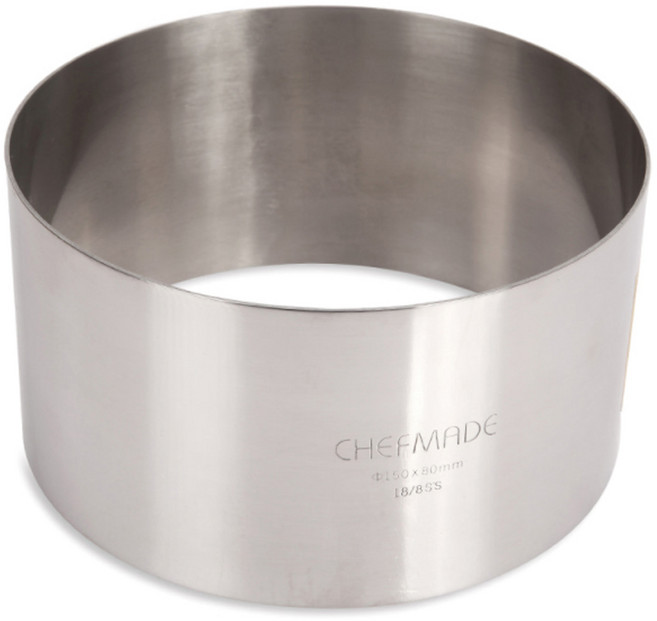쉐프메이드 이음새가 없는 스텐 높은 원형 무스링, 1개