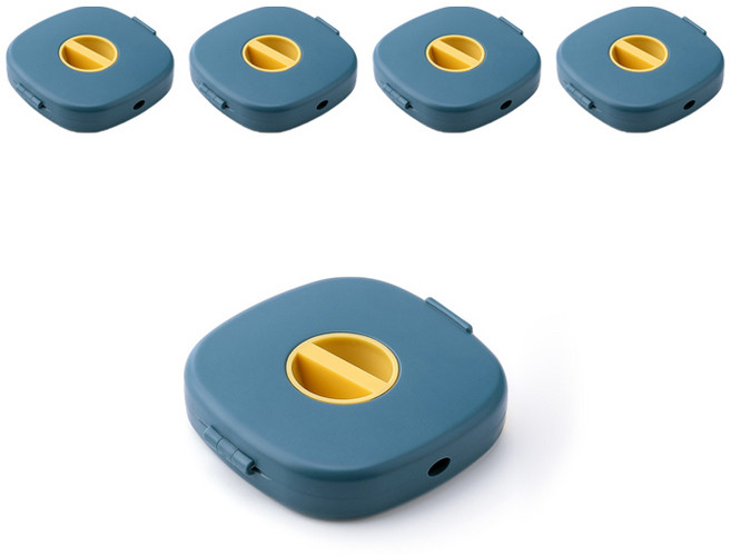 안녕마켓 케이블 정리 와인더, 5개, 블루