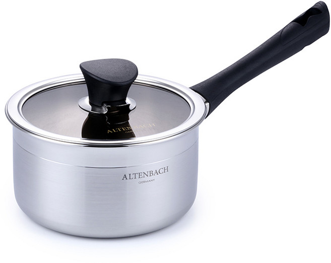 알텐바흐 인덕션 소나티네 통5중 편수 냄비, 16cm, 혼합색상, 1개