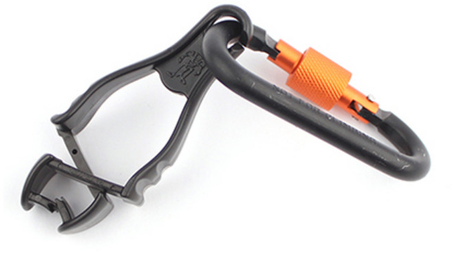 에르고다인 장갑집게 3400CA + 카라비너, 검정(집게), 랜덤 발송(카라비너), 1개