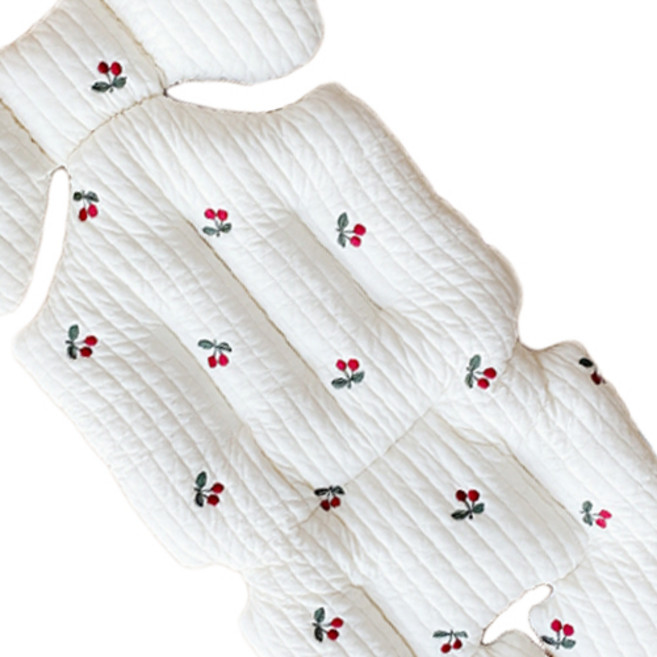 마롤로뜨 자수 누빔 유모차 시트, 상큼체리, 1개